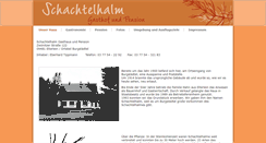 Desktop Screenshot of gasthof-schachtelhalm.de